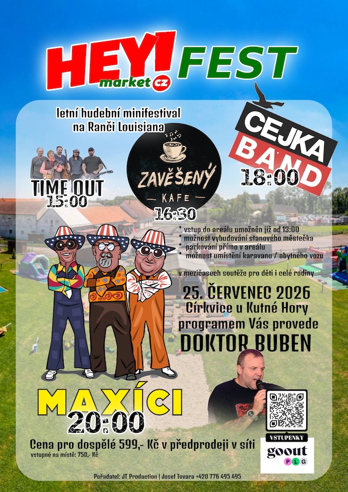 Celý plakát HEY! FEST